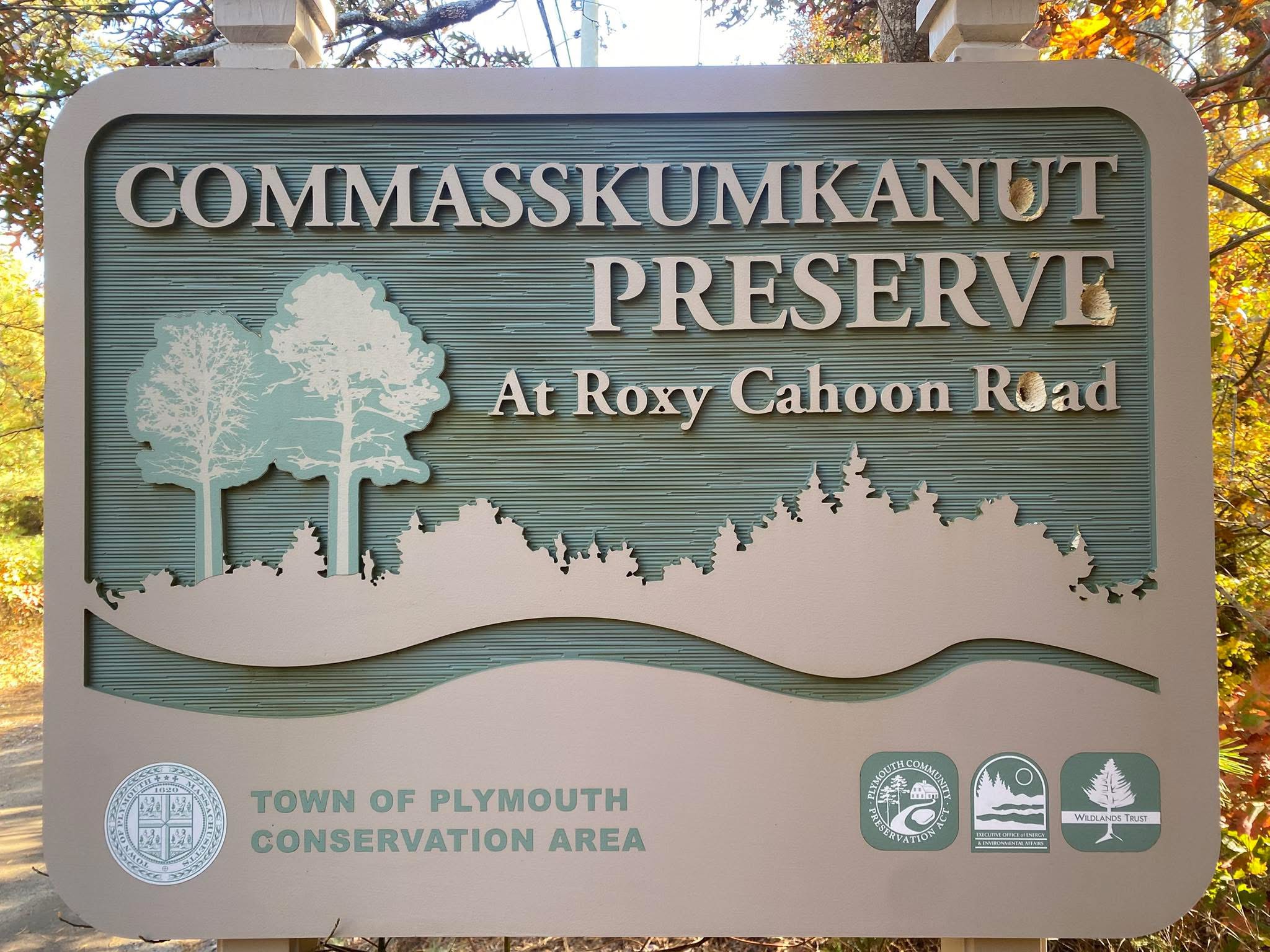 Road Signage for the Comassakumkanut Preserve